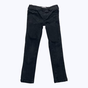 Pantalon enfant jean noir, taille élastique. Seconde main.