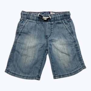 Bermuda jean enfant taille élastique e cordon. Seconde main.
