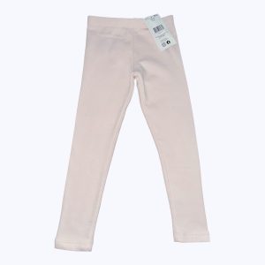 Legging enfant molleton rose pâle, élastique à la taille. Seconde main.