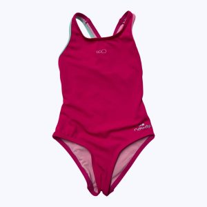 Maillot de bain une pièce enfant rose foncé. Seconde main.