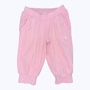Jogging bermuda enfant rose ceinture élastique. Seconde main.