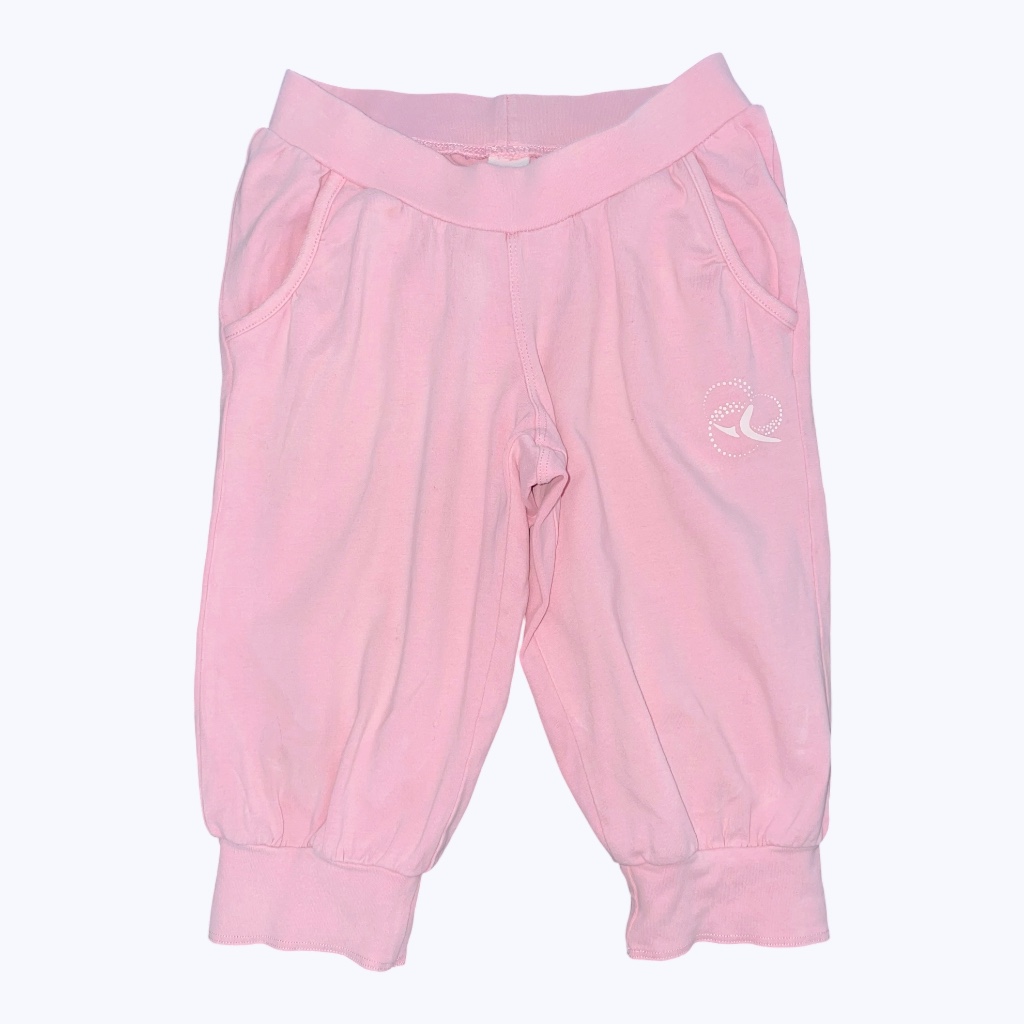 Jogging bermuda enfant rose ceinture élastique. Seconde main.