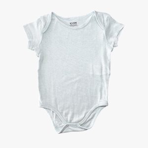 Body rayé blanc et bleu 12 mois Kiabi, d'occasion