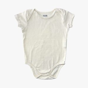 Body rayé blanc et orange 12 mois Kiabi, d'occasion
