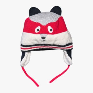 Bonnet motif animal doublé polaire 12/18 mois Orchestra, d'occasion