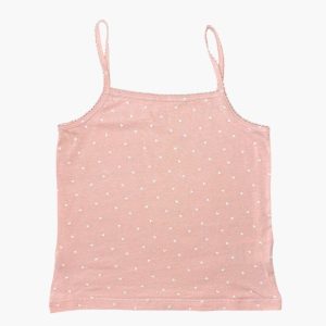 Debardeur rose à coeurs et pois blancs 5 ans Vertbaudet, d'occasion