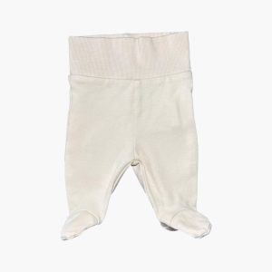 Pantalon à pieds beige Naissance Kiabi, d'occasion
