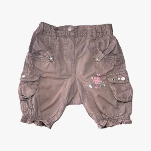 Pantalon marron petite fleur 18 mois Mini Adélie, d'occasion