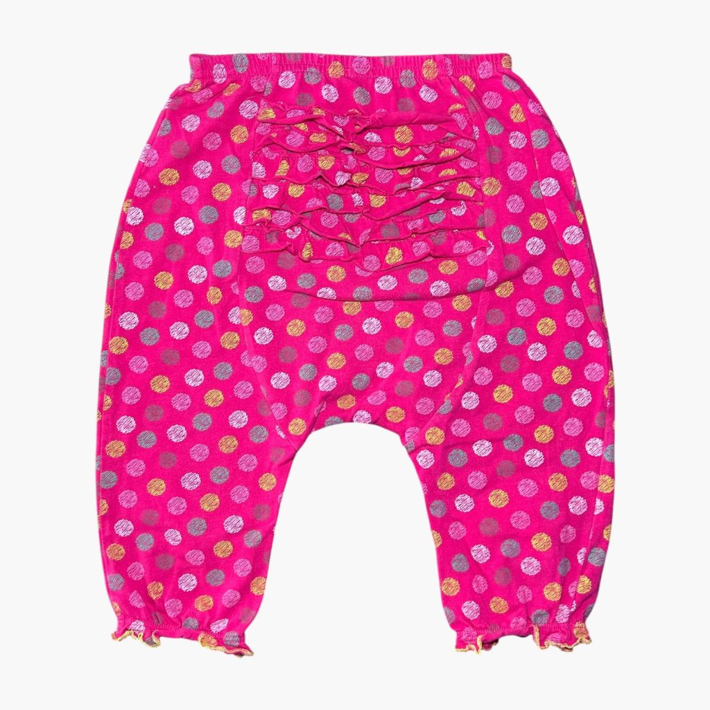 Pantalon rose à pois 18 mois Petit Beguin, d'occasion