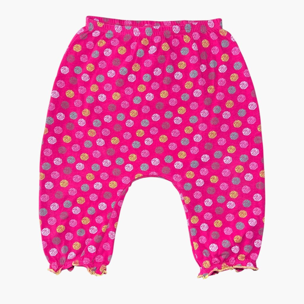 Pantalon rose à pois 18 mois Petit Beguin, d'occasion