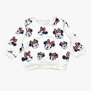 Sweat blanc Minnie Mouse 3 mois C&A, d'occasion