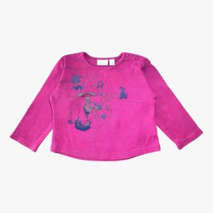 T-shirt fuchsia à motifs 9/12 mois MEXX, d'occasion
