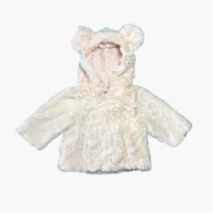 Veste à capuche rose pâle toute douce 6 mois Kiabi, d'occasion